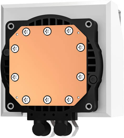 DeepCool LT520 WH مبرد CP سائل عالي الأداء، مشعاع 240 مم، 2 مراوح FK120، سرعة مروحة 500-2250 دورة في الدقيقة، سرعة مضخة 3100 دورة في الدقيقة، محمل ديناميكي سائل، مصابيح ARGB LED، أبيض | آر-LT520-وامنف
