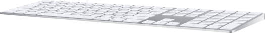 Apple Magic Keyboard with Numeric Keypad (US English), Numeric Keypad, Wireless BT, Built-In Rechargeable Battery, Silver | MXCJ3LL/A