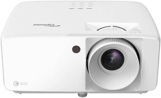 جهاز عرض ليزر Optoma ZH520، دقة Full HD، 5,500 لومن، تقنية العرض DLP، 1.073 مليار لون قابل للعرض، مسافة عرض من 1 متر إلى 8 أمتار، تكبير 1.3x، أبيض | ZH520