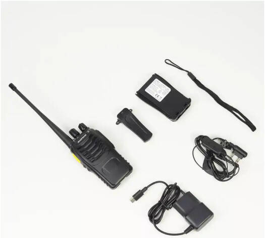 BAOFENG BF-888SD Analog Portable Radio Station, 400-480 MHz Frequency, 16 Channels, Belt Mount, Flashlight, Voice Activation, Up To 7km Distance, 2W Power, 1500mAh Battery, 6 Pack, Black | BF-888SD