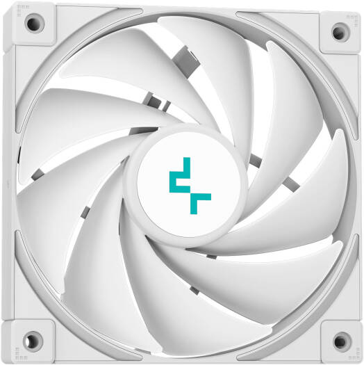 DeepCool LT520 WH مبرد CP سائل عالي الأداء، مشعاع 240 مم، 2 مراوح FK120، سرعة مروحة 500-2250 دورة في الدقيقة، سرعة مضخة 3100 دورة في الدقيقة، محمل ديناميكي سائل، مصابيح ARGB LED، أبيض | آر-LT520-وامنف