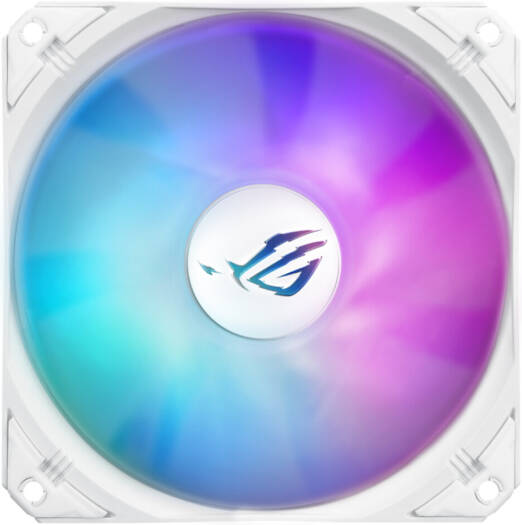 تبريد سائل لوحدة المعالجة المركزية ASUS ROG Strix LC III 360 aRGB، مبرد 360 مم، 3 مراوح ROG Strix AF-12S aRGB 120 مم، سرعة المروحة 2200 دورة في الدقيقة، تدفق هواء 70.38 CFM، شعار ROG يدور 360 درجة، أب