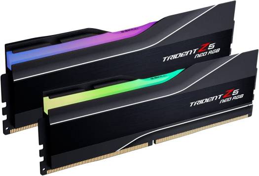 G.Skill Trident Z5 NEO RGB Series 32GB (2 x 16GB) DDR5 مجموعة ذاكرة سطح المكتب ثنائية القناة ، سرعة ذاكرة 5600MT / s ، زمن انتقال CL30-36-36-89 ، جهد 1.25 ، AMD EXPO ، 288 دبوس | F5-5600J3036D16GX2-TZ