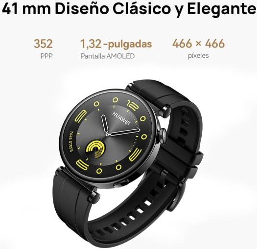 Умные часы HUAWEI Watch GT4, 41 мм, срок службы батареи 7 дней, анализ пульсовой аритмии, управление женским здоровьем 3.0, круглосуточный мониторинг здоровья, совместимость с Android и iOS, черный