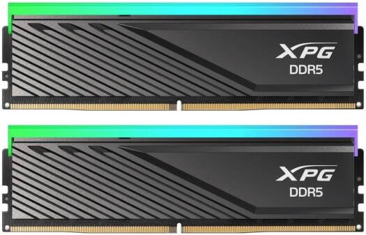 Adata XPG Lancer Blade RGB 32 ГБ (2x 16 ГБ) DDR5 настольная память, скорость памяти 6000 МТ/с, задержка CAS 36, поддержка AMD Expo и Intel XMP 3.0, форм-фактор UDIMM 288 контактов, черный | AX5U6000C3