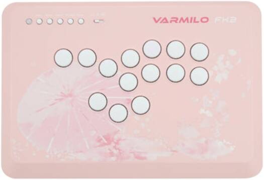 Игровая файтинг-клавиатура Varmilo FK2 с первыми в мире индуктивными серебристыми переключателями CHERRY MX, быстрыми триггерами, бесрычажным контроллером, надежной и долговечной, Sakura | FK2