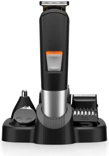Green Lion Men Grooming Set 600mAh Battery Capacity, Type-C Charging. 90 Minutes Charging Time, 90 Minutes Working Time, Stainless Steel Blade, LED Display, Portable & Compact - Black