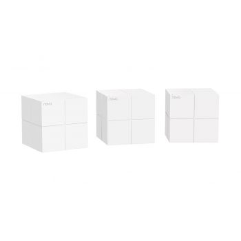 Tenda Nova MW6 WiFi Mesh AC1200 Gigabit Dual Band Router, 1200 Megabits Per Second, Covers Home up to 6,000 Sq Ft, 3W Antenna Gain, Auto-Turbo Backhaul, Work w/ Alexa, White, Pack of 3 | Nova MW6-3