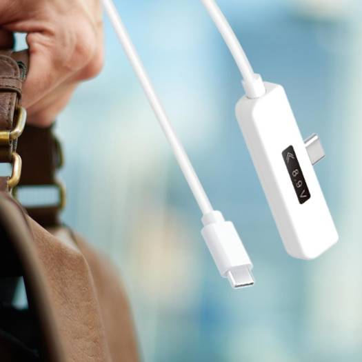 j5Create Адаптер USB-C 2.0 на USB-C под прямым углом с OLED Dynamic | ЮКП15