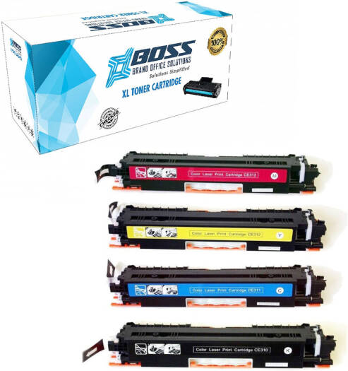 Совместимый сменный картридж с тонером BOSS XL для HP130A, ресурс 1000 страниц, технология лазерной печати, HP Color LaserJet Pro MFP M176, M176n, M177fw, CF353A, пурпурный | CF353 пурпурный