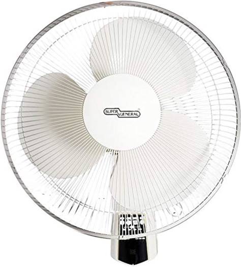 Super General Wall Fan 16 With Remote - White SgWf-16-mr