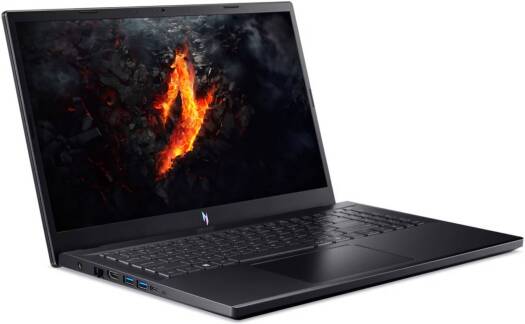 كمبيوتر محمول للألعاب Acer Nitro V15 بشاشة IPS عالية الوضوح مقاس 15.6 بوصة، ومعالج Intel Core i7-13620H، وذاكرة وصول عشوائي (RAM) سعة 32 جيجابايت، ومحرك أقراص SSD سعة 1 تيرابايت، وبطاقة رسومات Nvidia 