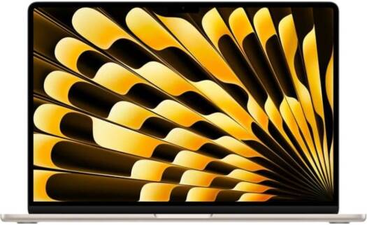 كمبيوتر محمول Apple MacBook Air 2024، شاشة Liquid Retina مقاس 15.3 بوصة، شريحة M3، وحدة معالجة رسوميات 10 أنوية، ذاكرة وصول عشوائي 8 جيجابايت، قرص SSD سعة 512 جيجابايت، Touch ID، لوحة مفاتيح Magic بإض