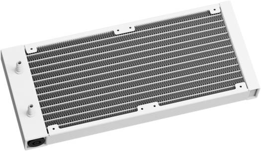 DeepCool LT520 WH مبرد CP سائل عالي الأداء، مشعاع 240 مم، 2 مراوح FK120، سرعة مروحة 500-2250 دورة في الدقيقة، سرعة مضخة 3100 دورة في الدقيقة، محمل ديناميكي سائل، مصابيح ARGB LED، أبيض | آر-LT520-وامنف