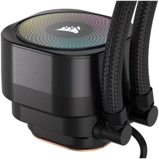 مبرد وحدة المعالجة المركزية السائل Corsair NAUTILUS 240 RS ARGB، مشعاع 240 مم، سرعة المروحة 2100 دورة في الدقيقة، تدفق هواء المروحة 72.8 CFM، أقصى اتصال، اتصالات متسلسلة، أسود | CW-9060092-WW