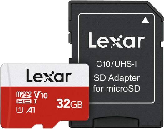 Карта памяти Lexar Micro SD объемом 32 ГБ, карта памяти microSDHC UHS I Flash с адаптером до 100 МБ/с, U1, Class10, V10, A1, высокоскоростная карта TF